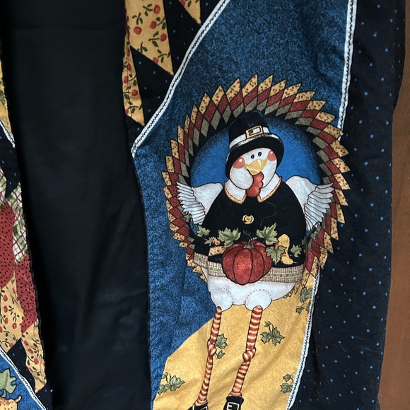 Pre-loved Grandmacore Handmade Thanksgiving vest, the back says Mr.Wishbone - Picture 3 of 8